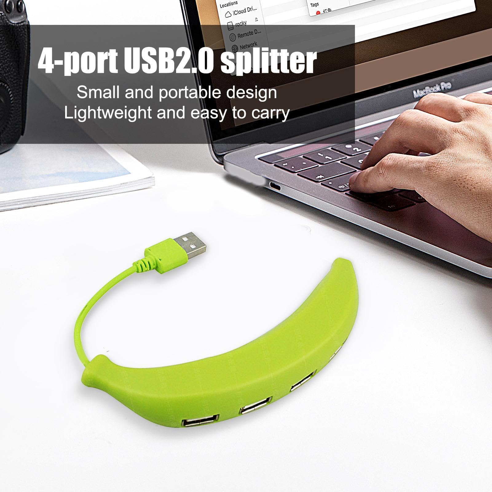 Amazon | バナナ型 USB スプリッター USB エクステンダー ハブ USB 2.0